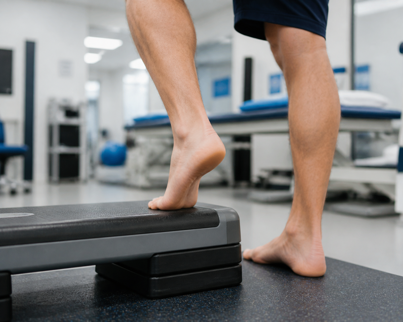 Kontrolovaný výpon na špičky pri rehabilitácii Achillovej šľachy