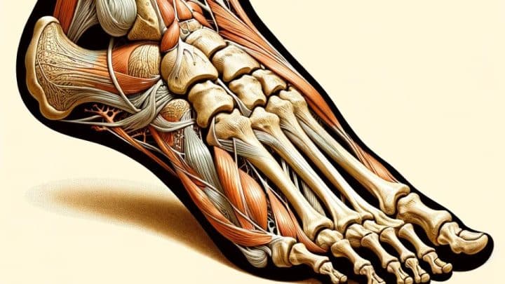 Chodidlo je komplexná štruktúra, ktorá sa skladá z kostí, svalov, šliach a väzov. 