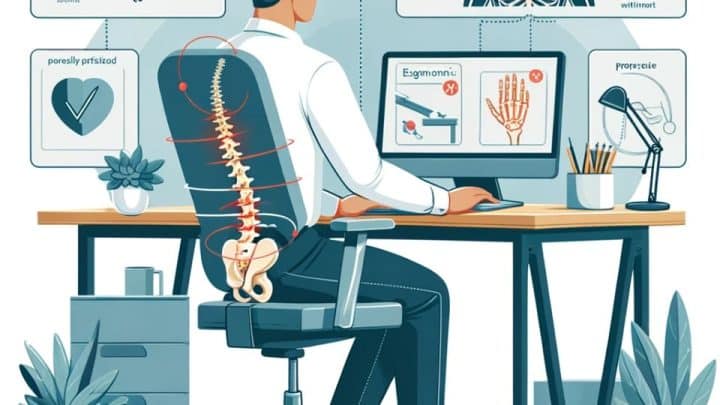 Správne držanie tela a ergonomické pracovné prostredie môžu pomôcť predchádzať bolesti kĺbov.