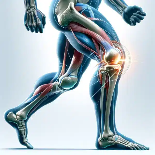 Kolenný kĺb je zodpovedný za dva hlavné pohyby: ohýbanie (flexia) a napínanie (extenzia). 